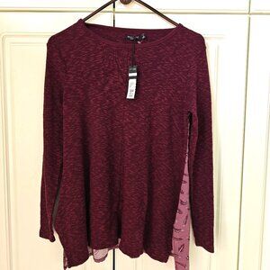 Max Jeans Burgundy Women's Sweater, Size Small, NWT